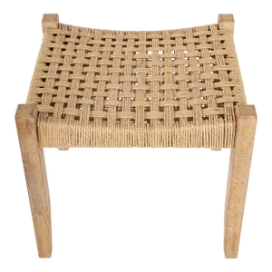 Garner Woven Jute Stool, Natural