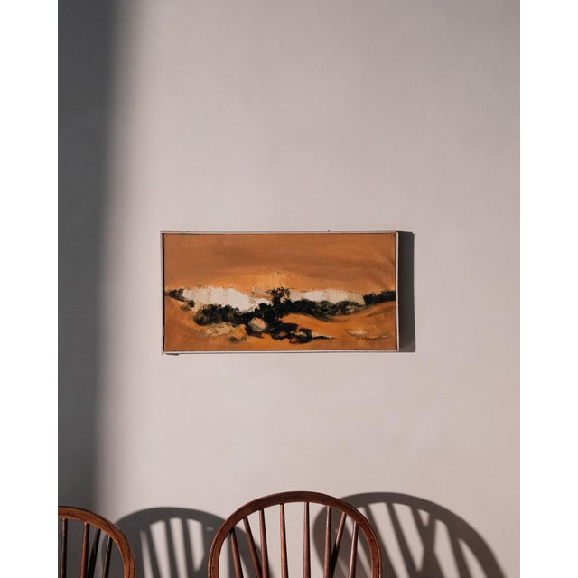 Roger Clamagirand, Sunset, 1950s, Oil Painting on Canvas, Framed For Sale - Image 6 of 10