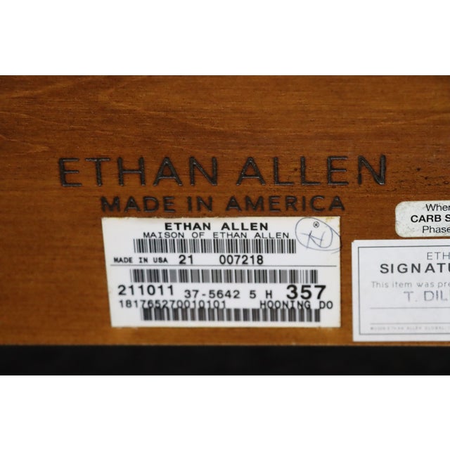 Ethan Allen Maison Collection Cherry Queen Sleigh Bed For Sale - Image 10 of 13
