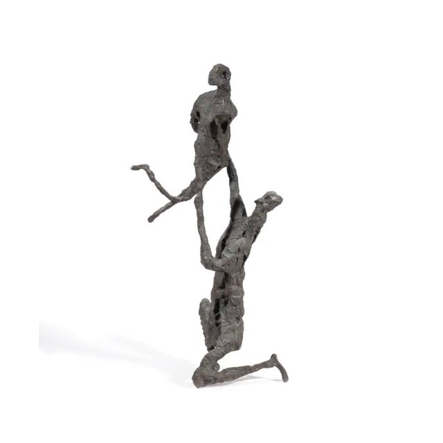 Gerard Koch, Large Bronze Modernist Sculpture Acrobats 1/3 French German Artist Gerard Koch, c.1960's For Sale In Miami - Image 6 of 12