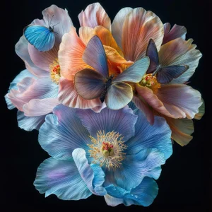 "Butterfly Garden 3" Contemporary Original Still Life Photograph by Michael Filonow