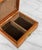Brown Vintage Chinese Chinoiserie Rosewood Storage Jewelry Box W/ Brass Lock For Sale - Image 8 of 13