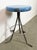 Blue Industrial Grey Workshop Stool, 1960s For Sale - Image 8 of 18