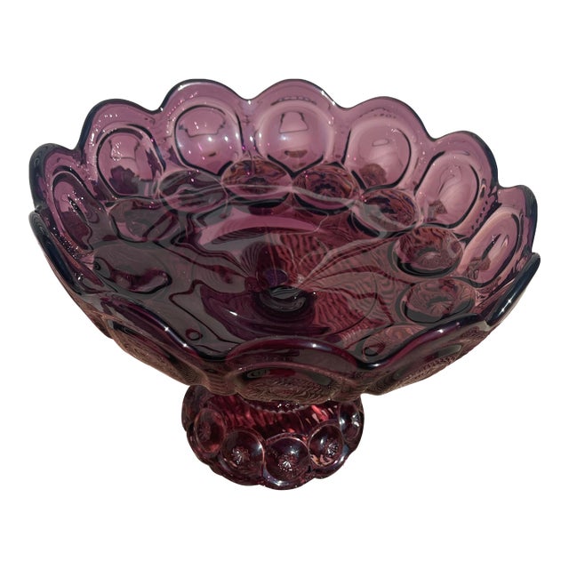 Mid 19th Century Le Smith Moon & Stars Compote For Sale