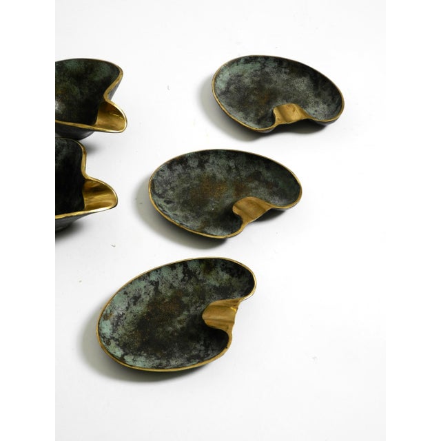 Mid-Century Brass Ashtrays from Carl Auböck, Austria, 1950s, Set of 5 For Sale - Image 9 of 18