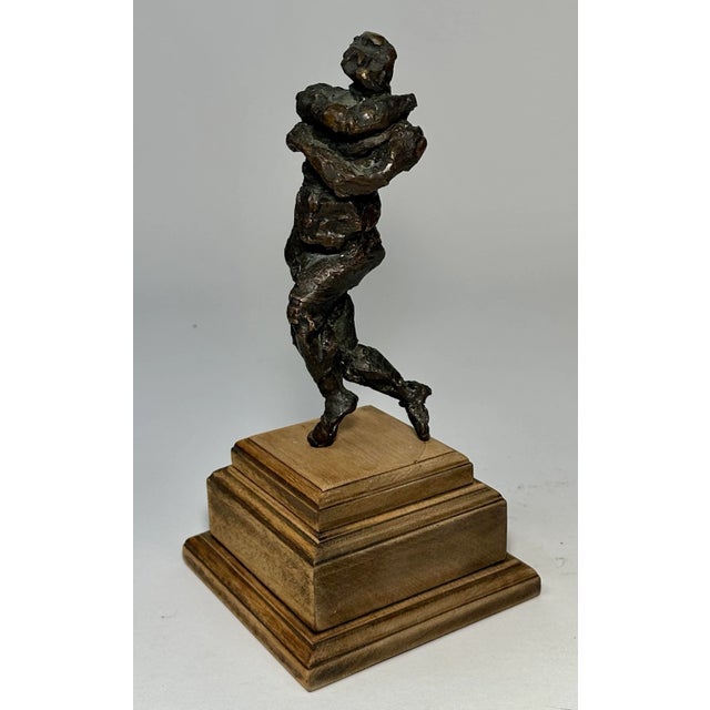 Wood Figurative Nude Bronze Sculpture For Sale - Image 7 of 8