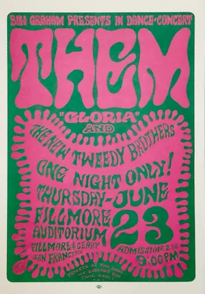 Wes Wilson, Fillmore, Gloria, Lithograph, 1966