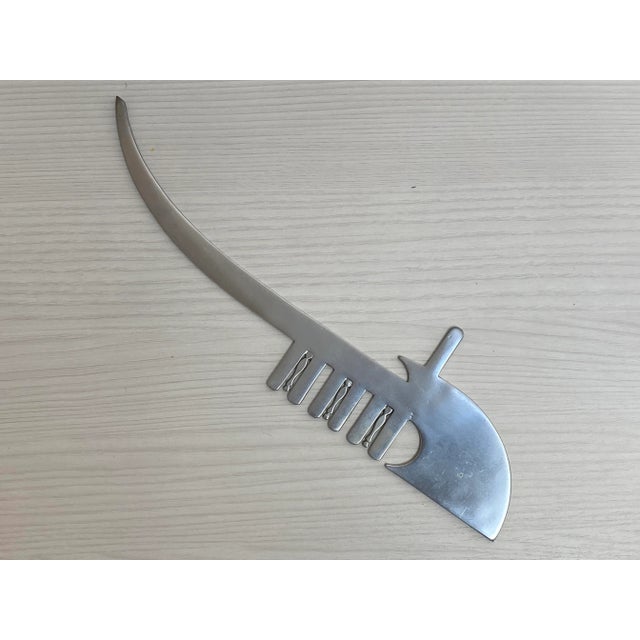 Mid 20th Century Modernist Stainless Steel Letter Opener For Sale In San Francisco - Image 6 of 7