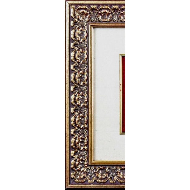 2000 - 2009 20th Century Indian Kundan-Style Gilt Framed Jewelled Alabaster Plaque For Sale - Image 5 of 8