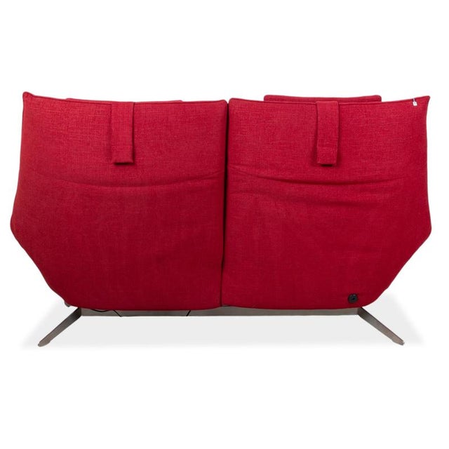 Fabric Three-Seater Red Electric Function Evita Sofa from Koinor For Sale - Image 13 of 15