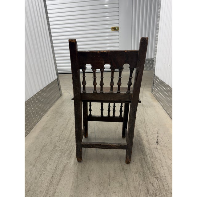 17th Century Italian Renaissance Walnut Side Chair For Sale In Washington DC - Image 6 of 10