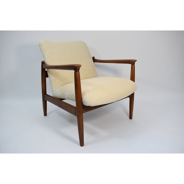 Vintage Armchair in Beige Cord by E. Homa, 1960s For Sale - Image 9 of 18