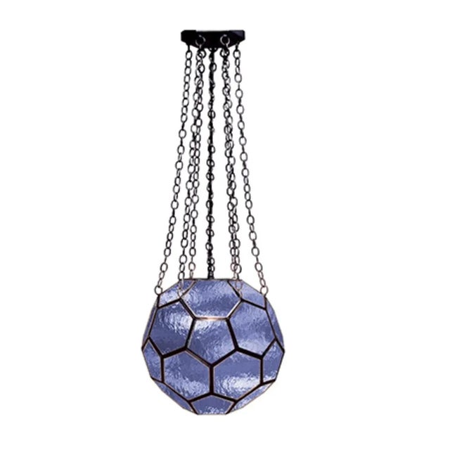 Contemporary Marjorie Skouras 15" Honeycomb "La Menthe" Lantern For Sale - Image 10 of 12