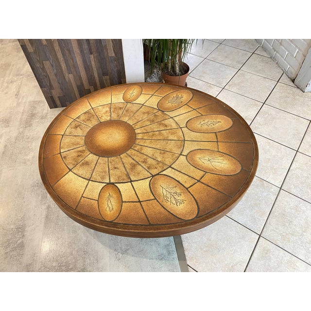 Round Oval Ceramic Coffee Table by Barrois Vallauris, 1960s For Sale - Image 9 of 18