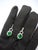 Natural 2.45cts Emerald & 0.81cts Diamond Earring in 18k Gold For Sale - Image 4 of 8