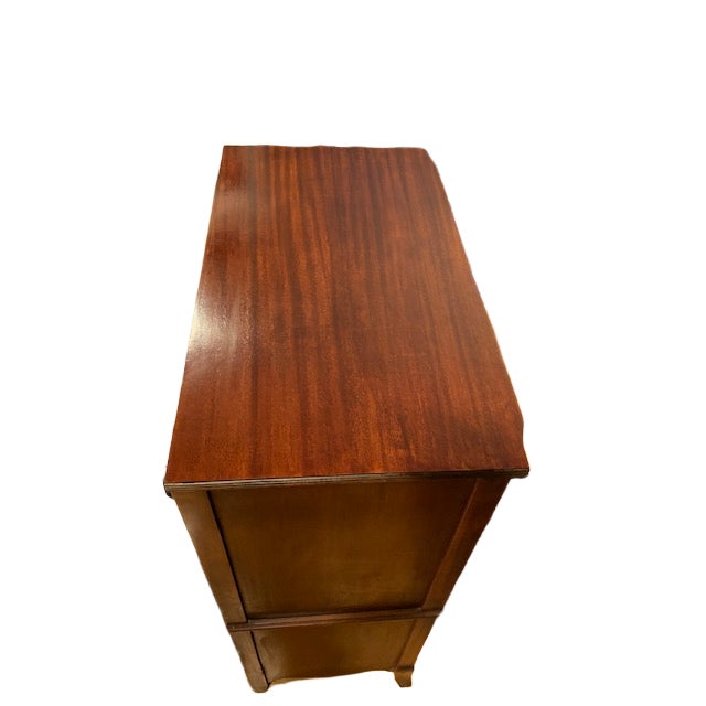 1920s Huntley 5 Drawer Tall Boy Dresser Mahogany For Sale - Image 13 of 15