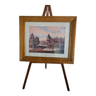 Late 20th Century “Saturday Morning” by Randy Souders – Framed Americana Print For Sale