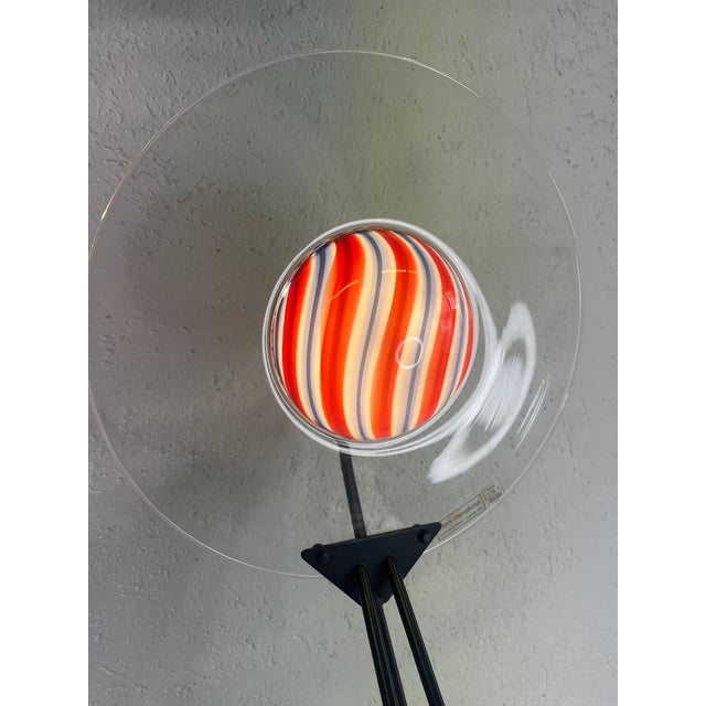 Glass Lamp by Lino Tagliapietra for Effetre International, 1980s, in Flawless conditions. Designed 1980 to 1989 This piece...