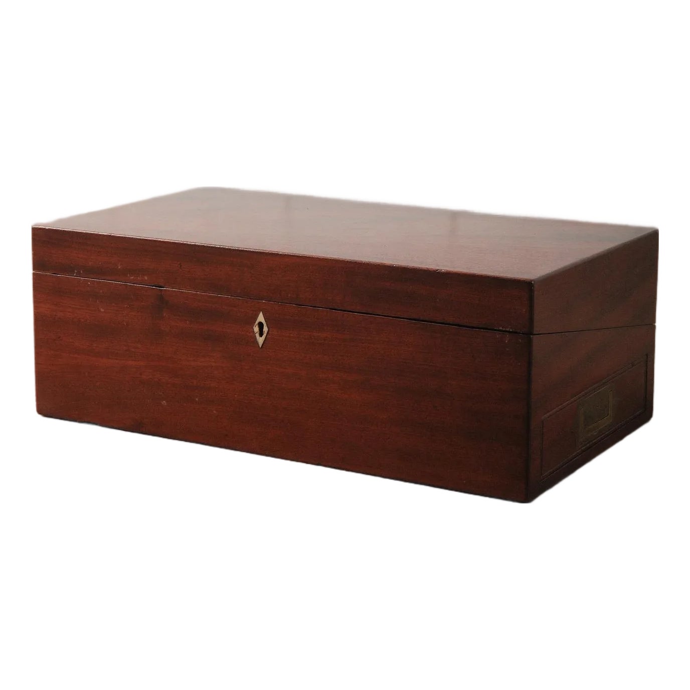 Early 20th Century Mahogany Writing Slope Lap Desk Box With Red Leather ...