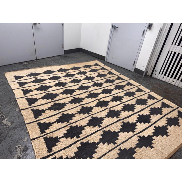 8ft 4in × 9ft 12in Rejuvenation Bowen Jute & Wool Flatweave Rug For Sale In San Francisco - Image 6 of 12