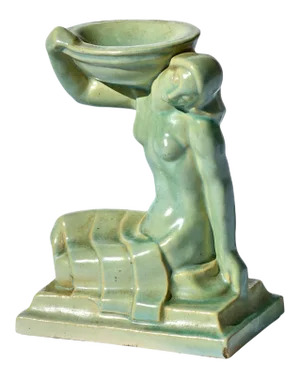 American Encaustic Tile Company ( Aetco ) Figural Pottery Sculpture
