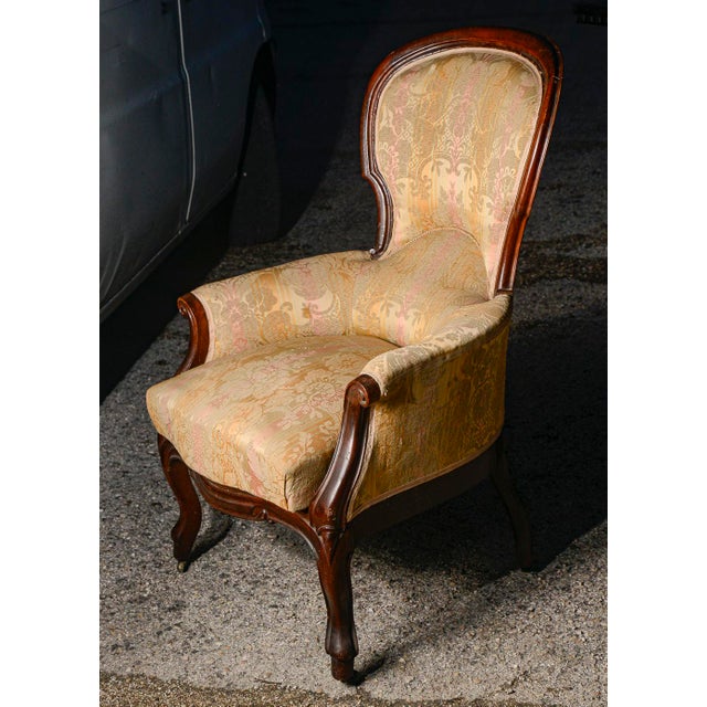 Mid-19th Century Louis Philippe Walnut Armchair For Sale - Image 14 of 18