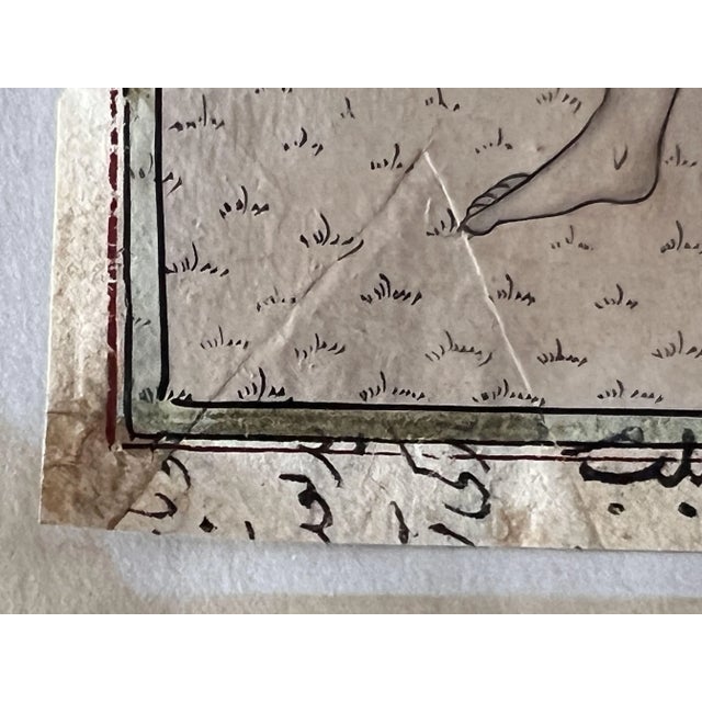 Indian Artist, Mongolian Portrait, Original Drawing on Paper, 19th Century For Sale - Image 4 of 9