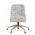 Spritely Home Brynn Office Chair with Gold Base in Dottie White For Sale - Image 4 of 6