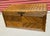 1970s Vintage Pencil Reed/Bamboo Diamond Pattern Wood Storage Trunk For Sale - Image 5 of 10