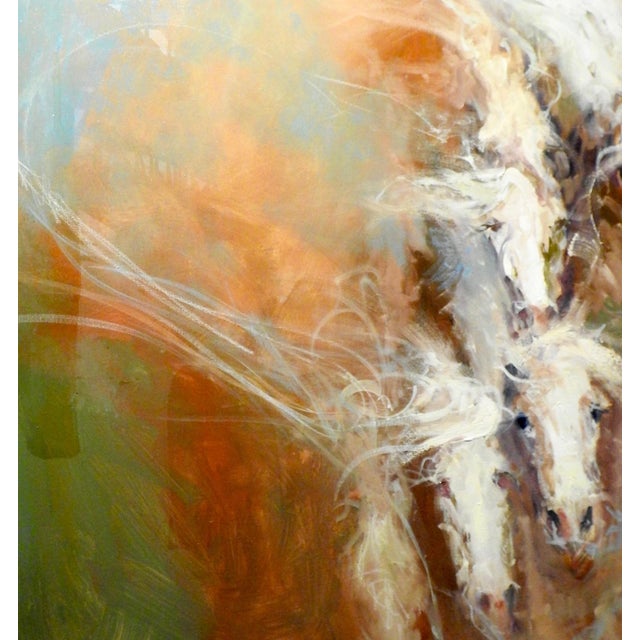 Early 21st Century Expressionist Oil Painting, "Iv" Horses Dissipating For Sale - Image 5 of 12