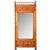 French 19th Century Faux Bamboo Pine Mirror Door Armoire For Sale - Image 4 of 12