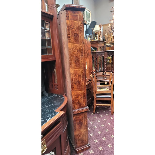 Wood 1920s French Grandfather Clock Westminster Chime Louis XVI Kienzel Clock Maker For Sale - Image 7 of 10