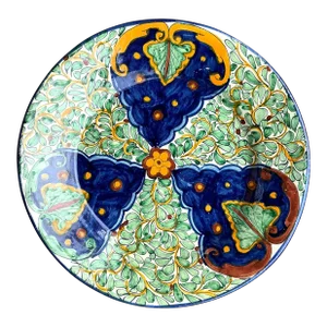 Vintage Bon Hand Painted Glazed Ceramic Platter