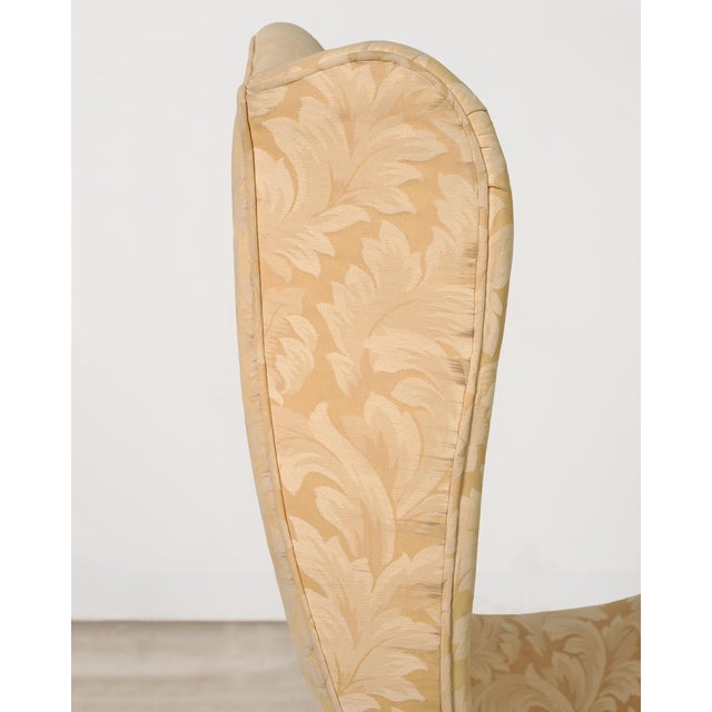 Ivory Pair of Country French Provincial Wingback Bergère Armchairs For Sale - Image 8 of 18