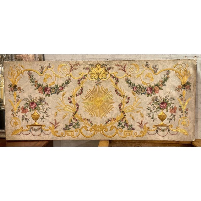 19th Century Italian Raised Gilt Gesso and Oil Painted Panel For Sale - Image 11 of 11