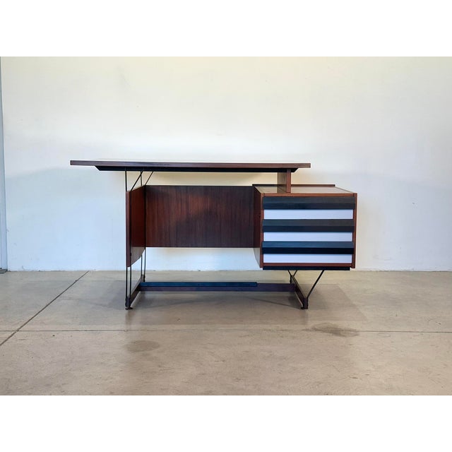 1960s Desk by Enzo Strada for Fratelli Tenani, Rovigo, Italy, 1960s For Sale - Image 5 of 18