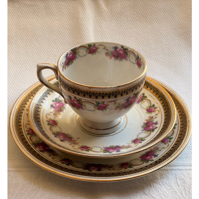 Antique Cups and Saucers, 1890s, Set of 8 For Sale - Image 3 of 18