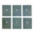 Set of 6 Italian Plaster Intaglios Wall Art Frames and Matted For Sale