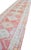 Pink Turkish Hand-Knotted Runner Rug Hallway Decor For Sale - Image 8 of 14