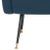 Navy Blue Velvet Retro Mid Century Accent Chair in Navy For Sale - Image 8 of 10