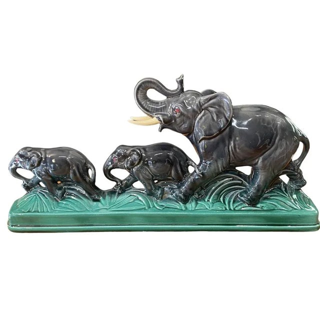 Ceramic Elephant Ceramic Sculpture, 1960s For Sale - Image 7 of 10