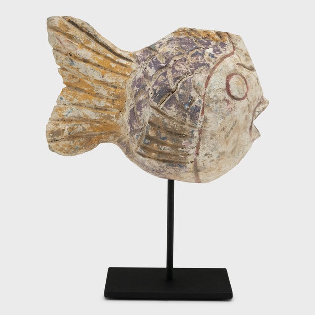 Chinese Chinese Polychrome Lucky Fish For Sale - Image 3 of 4