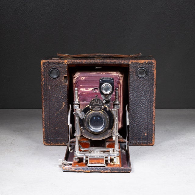 Industrial Antique Kodak No. 4 Model E Folding Camera c.1897-1910 For Sale - Image 3 of 9