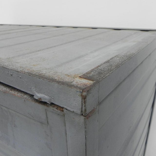 Industrial Steel Locker with 3 Doors, 1950s For Sale - Image 6 of 18