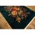 1920s 1920s Army Green Floral Medallion Haute Modern Knotted Wool Antique Chinese Art Deco Rug For Sale - Image 5 of 6