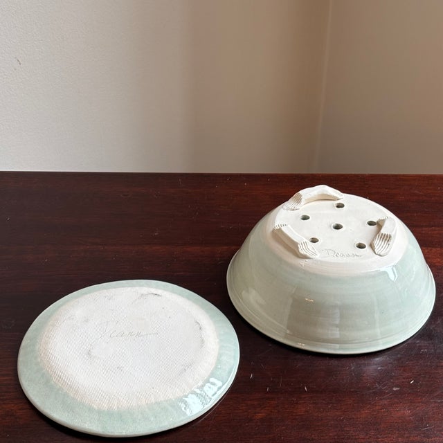 Handcrafted Studio Pottery Berry Colander For Sale - Image 16 of 18