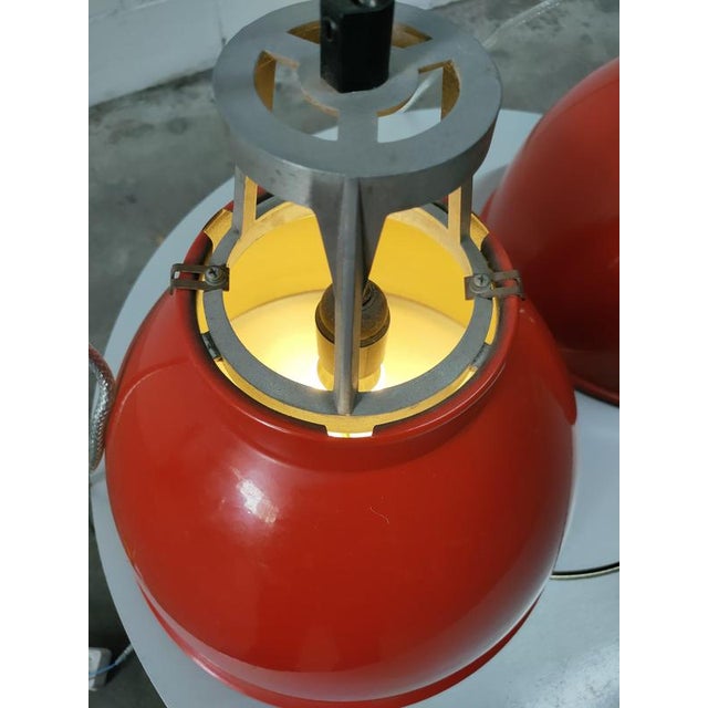 Metal Mid-Century Pendant Light, 1970 For Sale - Image 7 of 8