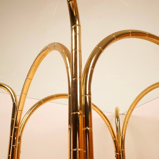 Italian Crystal and Brass Table, 1970s For Sale - Image 14 of 15