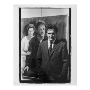 Fred McDarrah, Vintage Signed Silver Gelatin Photograph Paul Georges Studio Painting Photo, 1967