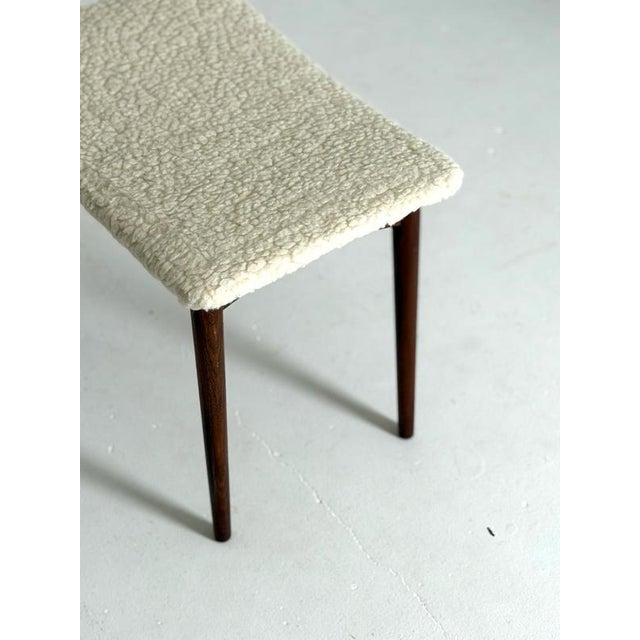 Vintage Teak Stool, 1960s For Sale - Image 6 of 7